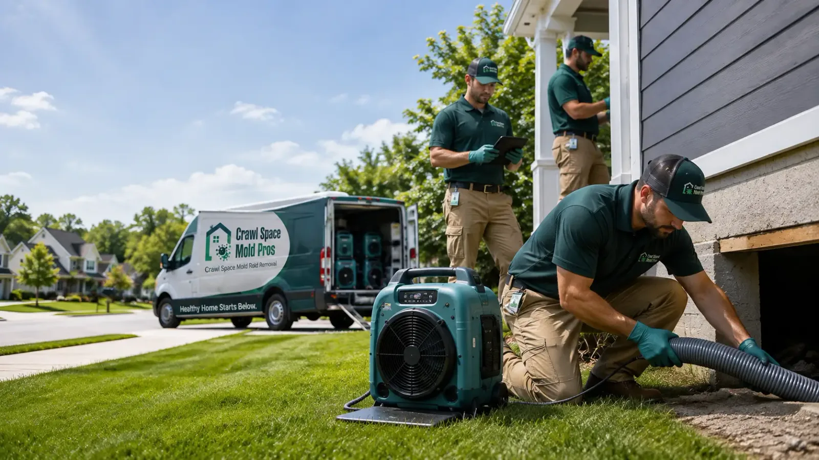 Crawl Space Mold Removal in Strathmore, CA